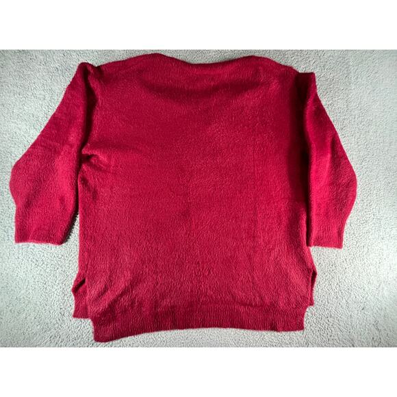 Ava & Viv Sweater Womens 2X Red V-Neck Long Sleeve Stretch Plus Size Target NWT - Picture 8 of 9